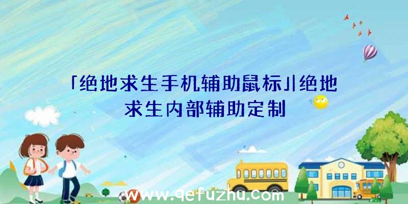 「绝地求生手机辅助鼠标」|绝地求生内部辅助定制